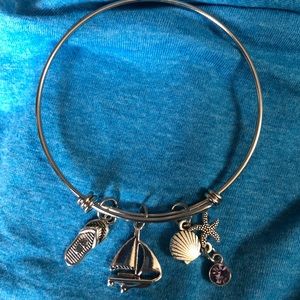 NWT, Handmade by A Charmed Life. Stainless Steel, Adjustable Bracelet
